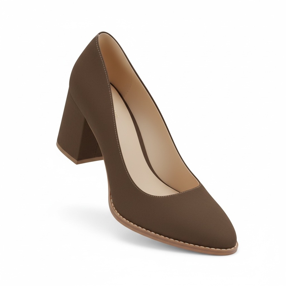 Bettye Muller Chocolate Brown Block Heels
